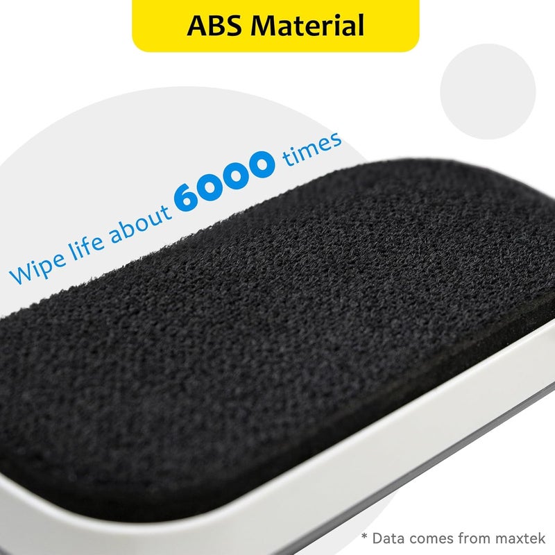 maxtek Dry Erase Eraser, Magnetic White Board Erasers - 2 Pack, Glass Whiteboard Eraser for Office and School Supplies (Gray) - Image 5